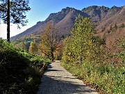 12 In decisa salita su stradetta cementata con vista sul versante nord-est del Cancervo